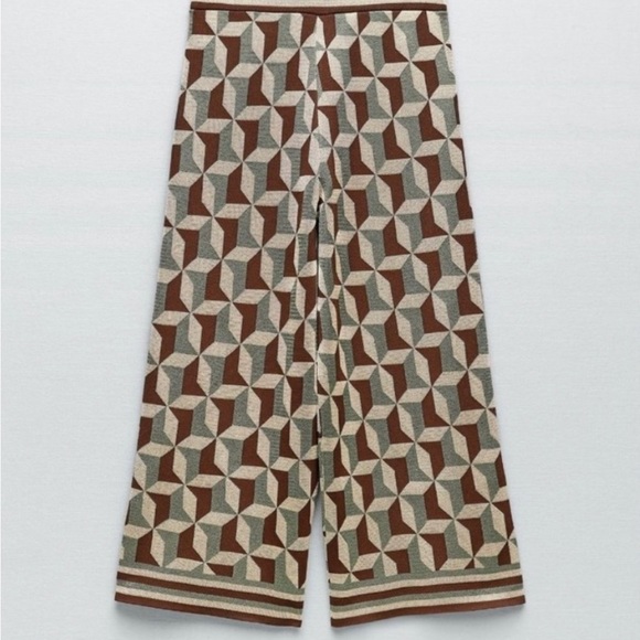 Zara Jacquard Knit Culottes - Picture 3 of 5